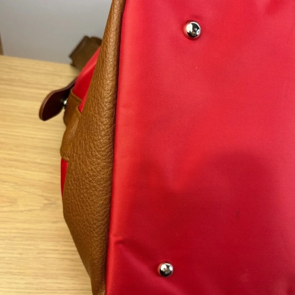 Hard‎ Rock Hotel Atlantic City Duffel Bag Large Red Brown Travel Luggage Rare